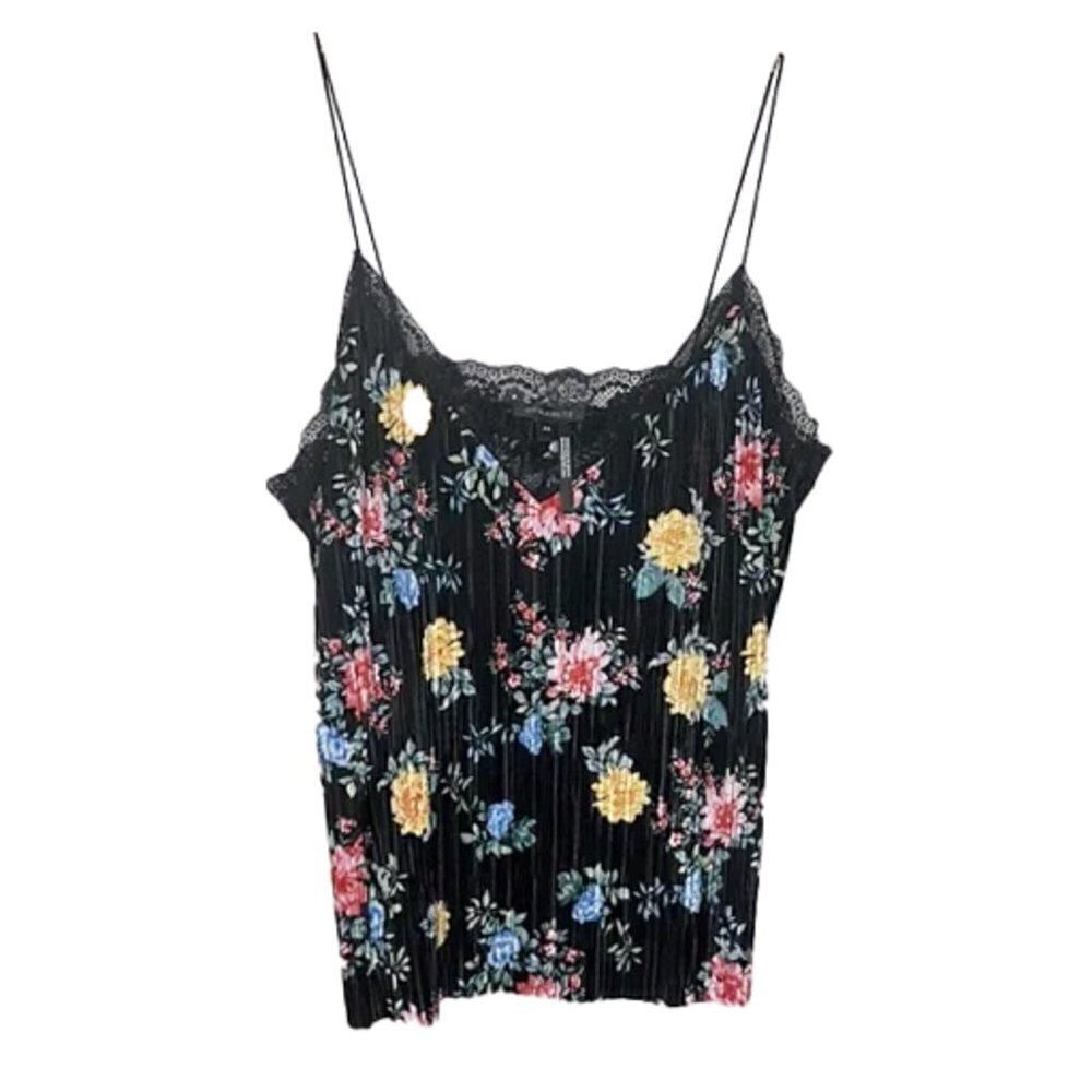 ❤️🆕 DYNAMITE floral ribbed cami top size small